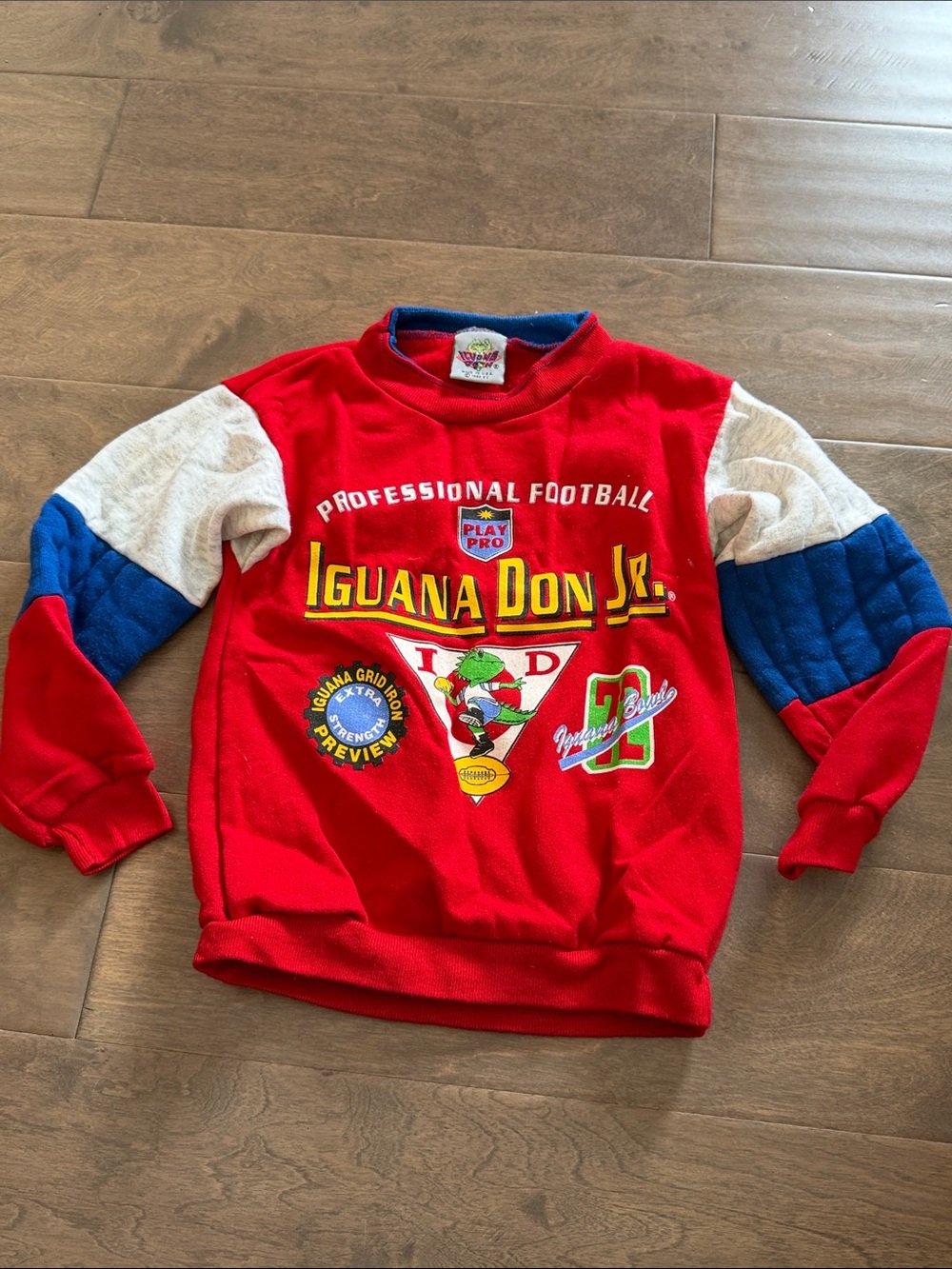 Vintage Iguana Don Jr. Red Vintage Graphic Sweatshirt